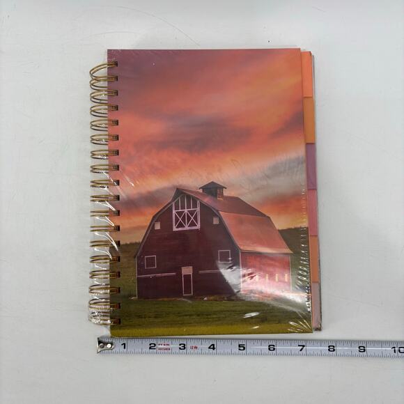 Bella Bug Notebooks Lot of 2 Spiral Journals Tabs Cow Farm Sunset - Picture 5 of 10